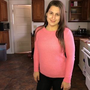 Pink ‘Netted’ Knit Sweater